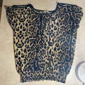 Jon & Anna New York Women's Leopard Print Blouse